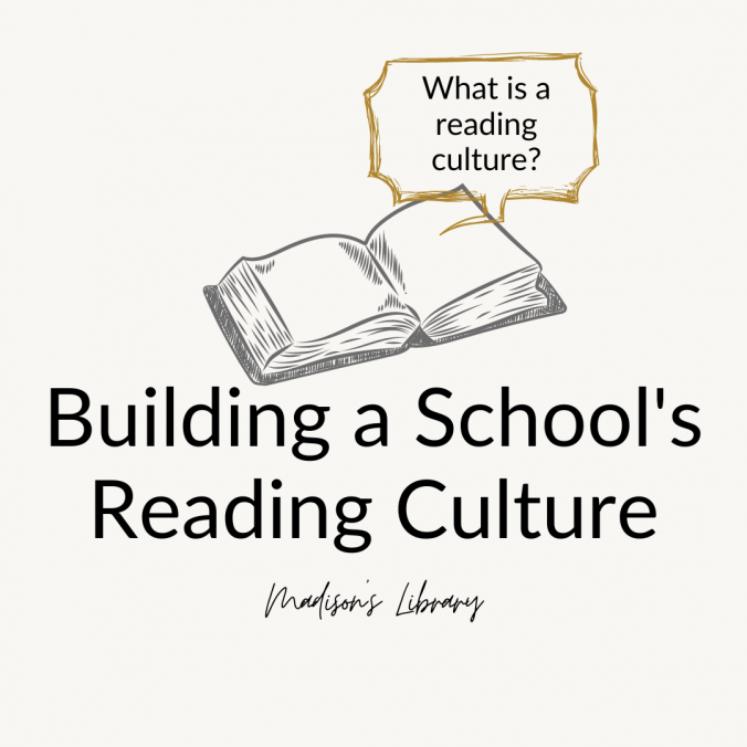what is a reading culture, open book with text in speech bubble